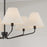 Capital Lighting Chadwick 6Lt Chandelier, Espresso/Ecru Fabric