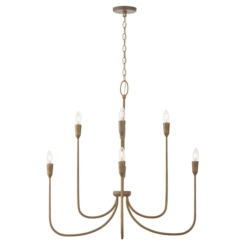 Capital Lighting Marley 8 Light Chandelier, Mystic Bronze