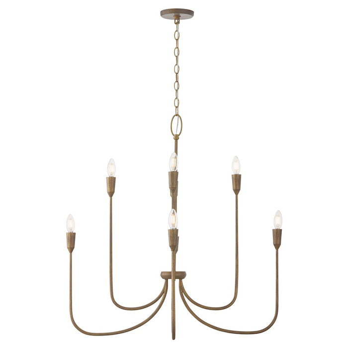 Capital Lighting Marley 8 Light Chandelier, Mystic Bronze - 456881MZ