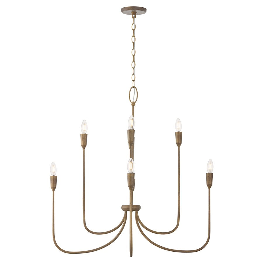 Capital Lighting Marley 8 Light Chandelier, Mystic Bronze - 456881MZ