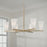 Capital Lighting Romy 6 Light Chandelier, Brass/Faux Alabaster
