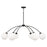 Capital Lighting Amos 6 Light Chandelier, Black Iron/Soft White - 457161BI-557