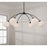 Capital Lighting Amos 6 Light Chandelier, Black Iron/Soft White