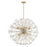 Capital Lighting Emelie 8 Light Chandelier, Matte Brass - 457881MA
