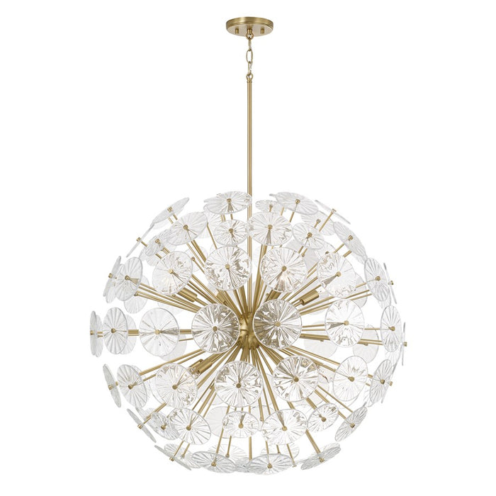 Capital Lighting Emelie 8 Light Chandelier, Matte Brass - 457881MA