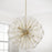 Capital Lighting Emelie 8 Light Chandelier, Matte Brass