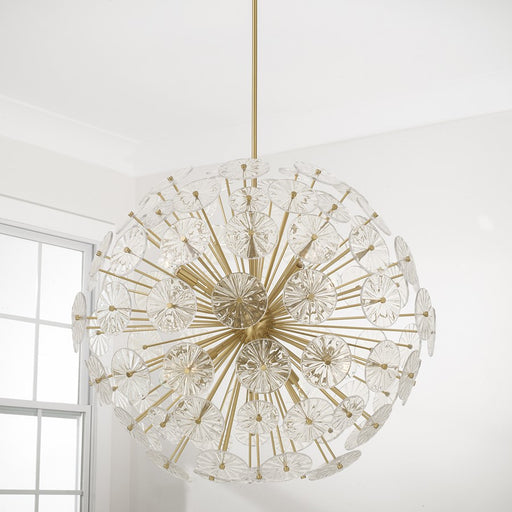 Capital Lighting Emelie 8 Light Chandelier, Matte Brass