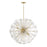 Capital Lighting Emelie 8 Light Chandelier, Matte Brass