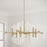 Capital Lighting Marlow 12 Light Chandelier, Matte Brass