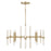 Capital Lighting Marlow 12 Light Chandelier, Matte Brass