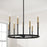 Capital Lighting Davis 9 Light Chandelier, Espresso and Brass