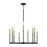 Capital Lighting Davis 9 Light Chandelier, Espresso and Brass