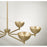 Capital Lighting Francesca 6Lt Chandelier, Gold/Textured Metal