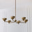 Capital Lighting Francesca 6Lt Chandelier, Gold/Textured Metal