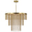 Capital Lighting Rae 3 Light Chandelier, Aged Brass - 459331AD