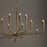 Capital Lighting Savari 12 Light Chandelier, Artisan Gold