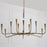 Capital Lighting Savari 12 Light Chandelier, Artisan Gold