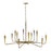 Capital Lighting Savari 12 Light Chandelier, Artisan Gold
