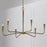 Capital Lighting Savari 6 Light Chandelier, Artisan Gold