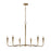 Capital Lighting Savari 6 Light Chandelier, Artisan Gold