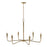 Capital Lighting Savari 6 Light Chandelier, Artisan Gold