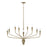 Capital Lighting Palmer 10 Light Chandelier, Antiqued Brass