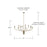 Capital Lighting Palmer 10 Light Chandelier, Antiqued Brass