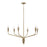 Capital Lighting Palmer 6 Light Chandelier, Antiqued Brass
