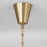 Capital Lighting Leland 8Lt Chandelier, Aged Brass/White Fabric