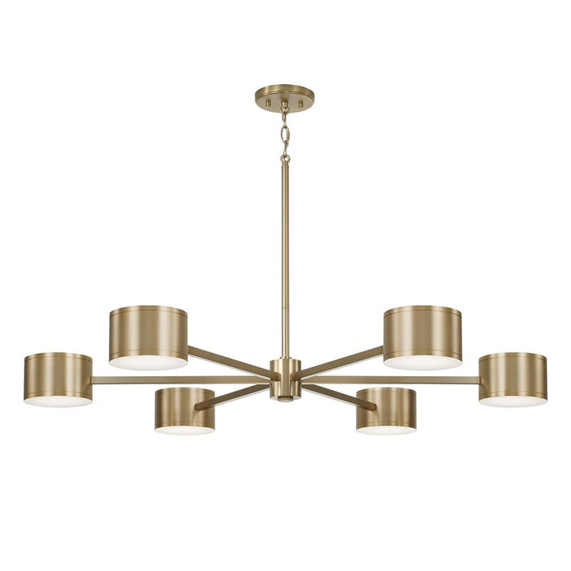 Capital Lighting Henley 12 Light Chandelier, Aged Brass