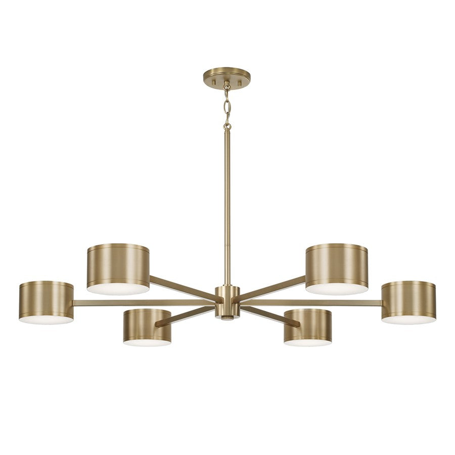 Capital Lighting Henley 12 Light Chandelier, Aged Brass - 460901AD
