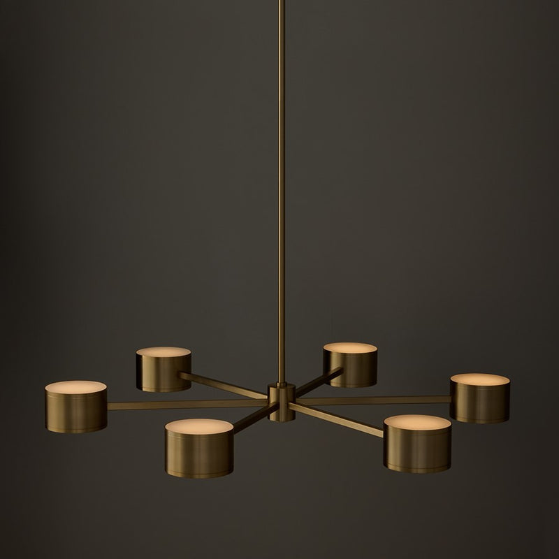 Capital Lighting Henley 12 Light Chandelier, Aged Brass