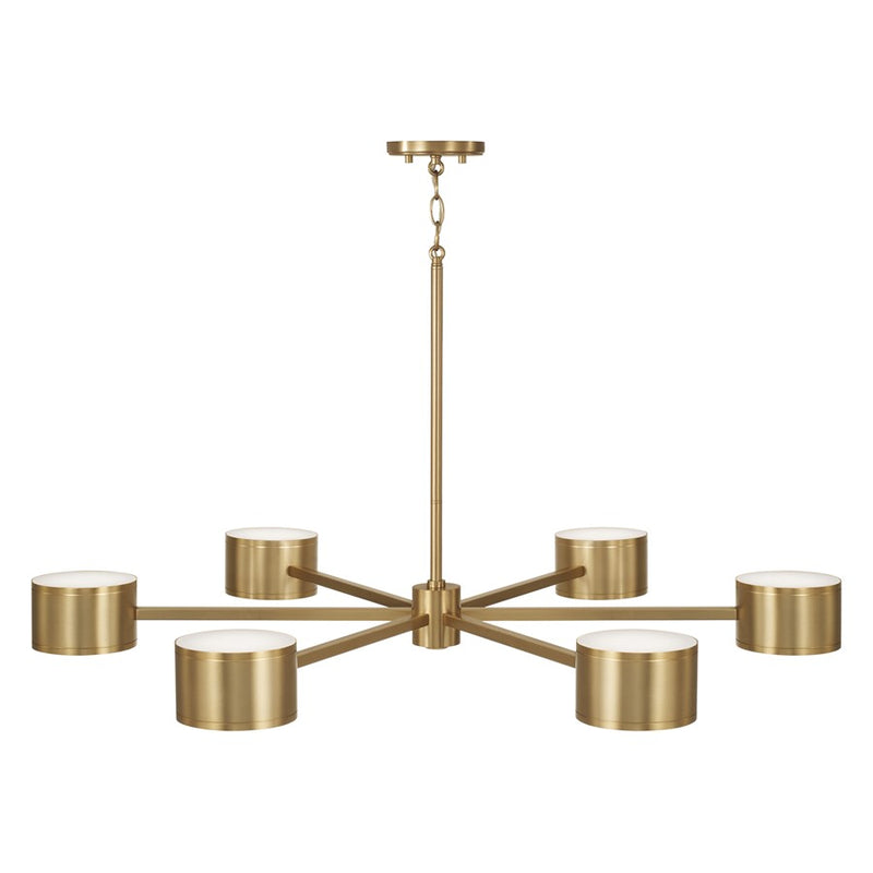 Capital Lighting Henley 12 Light Chandelier, Aged Brass