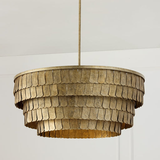 Capital Lighting Arden 6 Light Chandelier, Ancestral Gold