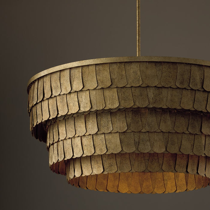 Capital Lighting Arden 6 Light Chandelier, Ancestral Gold