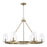 Homeplace Lighting Aaron 6Lt Chandelier, Aged Brass/Clear Glass - 461961AD-662