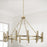 Capital Lighting Winton 12 Light Chandelier, Matte Brass