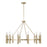 Capital Lighting Winton 12 Light Chandelier, Matte Brass