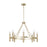 Capital Lighting Winton 8 Light Chandelier, Matte Brass - 462081MA