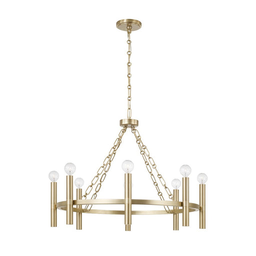 Capital Lighting Winton 8 Light Chandelier, Matte Brass - 462081MA