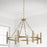 Capital Lighting Winton 8 Light Chandelier, Matte Brass