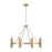Capital Lighting Winton 8 Light Chandelier, Matte Brass