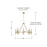 Capital Lighting Winton 8 Light Chandelier, Matte Brass