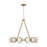 Capital Lighting Flora 12Lt Chandelier, Gold/White Glass Globes