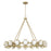 Capital Lighting Flora 16Lt Chandelier, Gold/White Glass Globes - 462102GF
