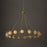 Capital Lighting Flora 16Lt Chandelier, Gold/White Glass Globes
