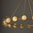 Capital Lighting Flora 16Lt Chandelier, Gold/White Glass Globes