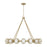 Capital Lighting Flora 16Lt Chandelier, Gold/White Glass Globes