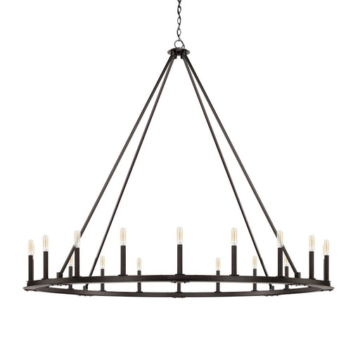 Capital Lighting Pearson 20 Light Chandelier, Black Iron