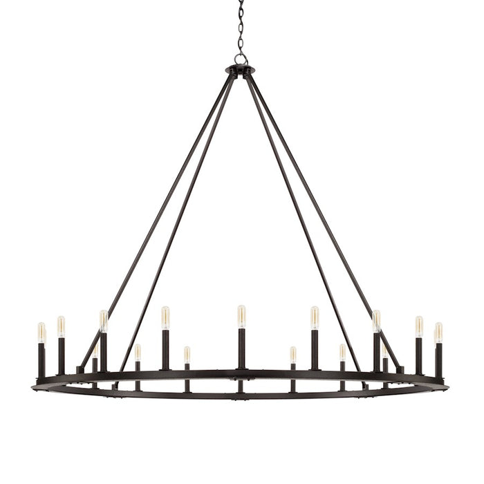Capital Lighting Pearson 20 Light Chandelier, Black Iron